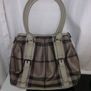 Burberry Smoked Check Small Northfield Tote